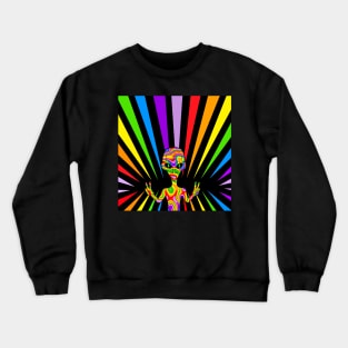 Funny Alien We Come In Peace Crewneck Sweatshirt